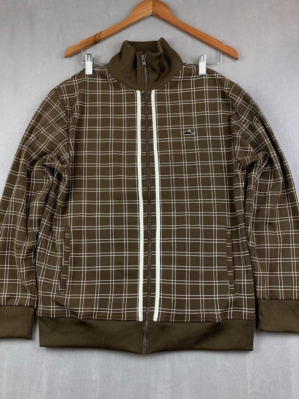 Atticus Mens Sweater Large Brown Full Zip Long Sleeve Blink-182 Tom DeLonge Y2K